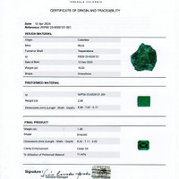 1.85 Ct. Emerald from Colombia - Muzo Scan Report